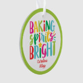 Baking Spirits Helderkleurige kerstbehandelingen Ornament (voorkant)