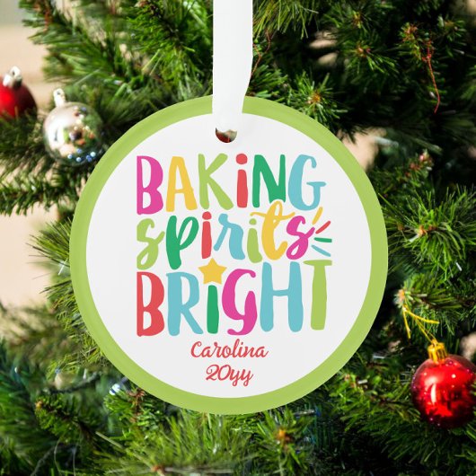 Baking Spirits Helderkleurige kerstbehandelingen Ornament