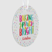 Baking Spirits Helderkleurige prinseskerst Ornament (voorkant)