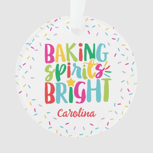 Baking Spirits Helderkleurige prinseskerst Ornament (voorkant)