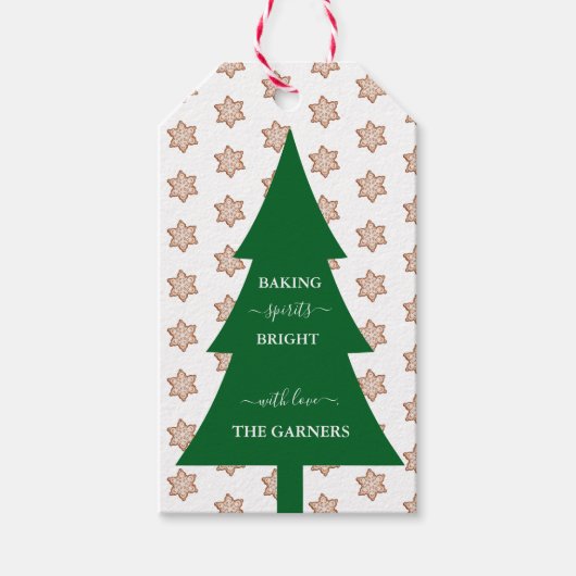 baking spirits | Kerstboom Cadeaulabel (Voorkant)