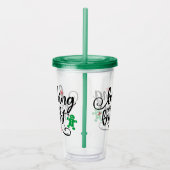 baking spirits | Kerstvakantie Fun Acryl Drinkbeker (Rechts)