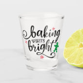 baking spirits | Kerstvakantie Fun Shot Glas (Voorkant)