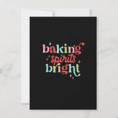 Baking Spirits met helder kerstkoekje Funny Lover Kaart (Voorkant)
