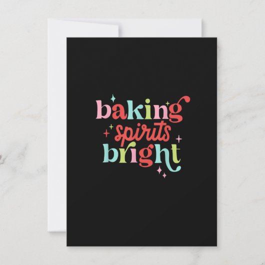 Baking Spirits met helder kerstkoekje Funny Lover Kaart (Voorkant)
