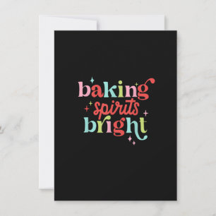 Baking Spirits met helder kerstkoekje Funny Lover Kaart