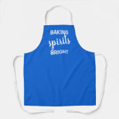 Baking Spirits Schort met helder kerstfeest (Voorkant)