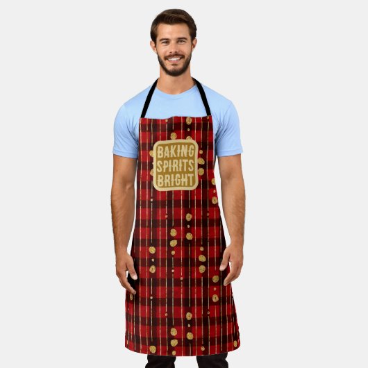 Baking Spirits voor helder kerstfeest Schort (Gedragen)