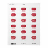 Baking Spirits voor helder kerstgebak Etiket (Full Sheet)