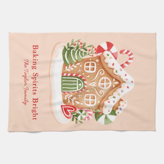 Baking Spirits voor helder kerstgebak Theedoek (Horizontaal)