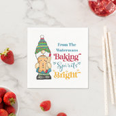 Baking Spirits voor helder monogram kerstmis Servet (Insitu)