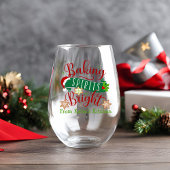 Baking-spirits voor heldere, aangepaste kerstmis wijnglas zonder voet