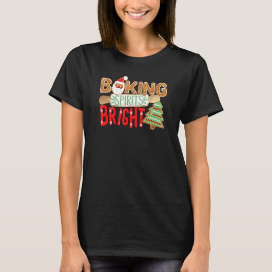 Baking Spirits voor kerstfeestjes T-shirt (Voorkant)