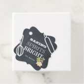 Baking Sprits Bright Holiday Chalkboard Bedankjes Labels (In situ)