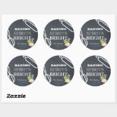 Baking Sprits Bright Holiday Chalkboard Ronde Sticker (Vel)