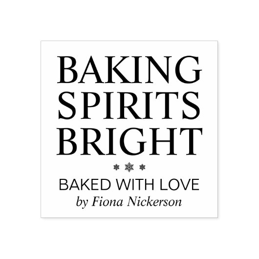 Baking Sprits Bright Name Rubberstempel (Afrduk)