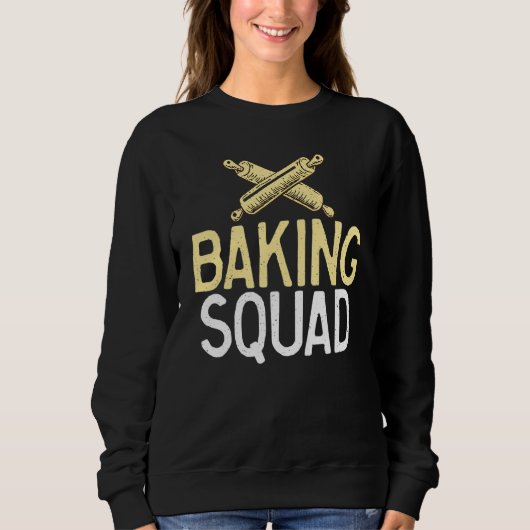Baking Squad Friends Team Coking Baking Baker Trui (Voorkant)