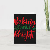 Baking Srits Bright Funny Christmas  Kaart (Voorkant)