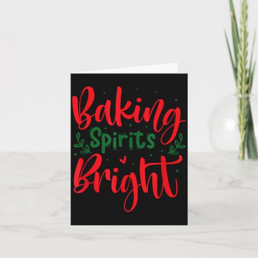 Baking Srits Bright Funny Christmas  Kaart (Voorkant)
