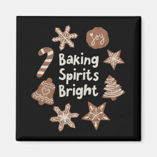 Baking Srits Bright Holiday Koekjes T Shirt  Magneet