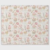 Baking Sweet Desserts Patroon Cadeaupapier (Vlak)