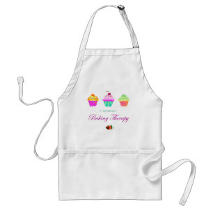 Baking Therapy Colorful Cupcakes Apron Standaard Schort