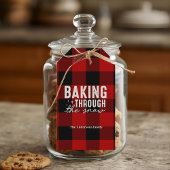Baking Through the Snow Buffalo Plaid Christmas Cadeaulabel