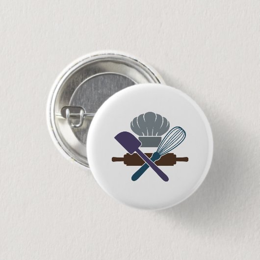 Baking Tools Cooking Lover Funny Chef Culinary Ronde Button 3,2 Cm (Voorkant /achterkant)