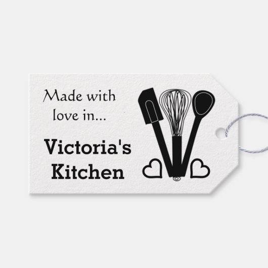 Baking Tools - Persoonlijke naam Cadeaulabel (Voorkant (Horizontaal))