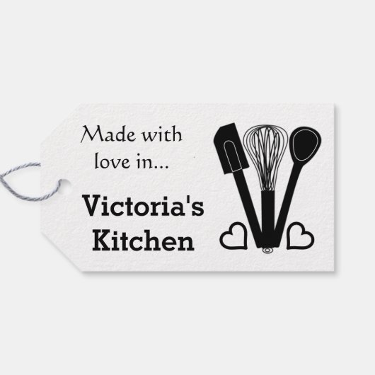 Baking Tools - Persoonlijke naam Cadeaulabel (Achterkant Horizontaal)