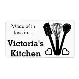Baking Tools - Persoonlijke naam Etiket