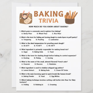 Baking Trivia Game