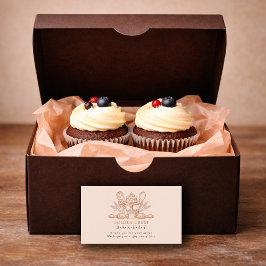 Baking Utensils Baker Bakery Thank You Insert Visitekaartje