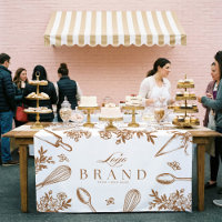 Baking Utensils Bakery Logo Market Booth Sign