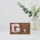 Baking Utensils Pastry Chef Bakkerij Visitekaartje (Staand voorkant)