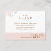 Baking Utensils Thank You Promo Code Bakery Logo Kortingskaartje (Achterkant)