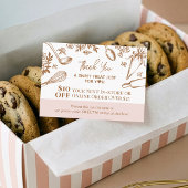 Baking Utensils Thank You Promo Code Bakery Logo Kortingskaartje