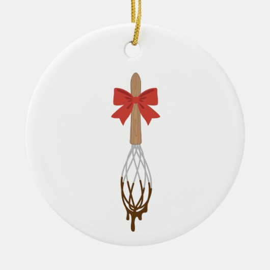 Baking Whisk Keramisch Ornament (Voorkant)