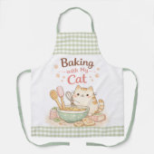 Baking with My Cat Kawaii Pastel Cute Kitty Schort (Voorkant)