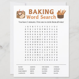 Baking Word Search spel