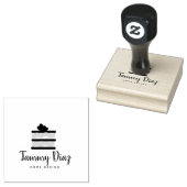 Bakkelaag Cake Cupcake Logo Rubberstempel (Gestempeld)