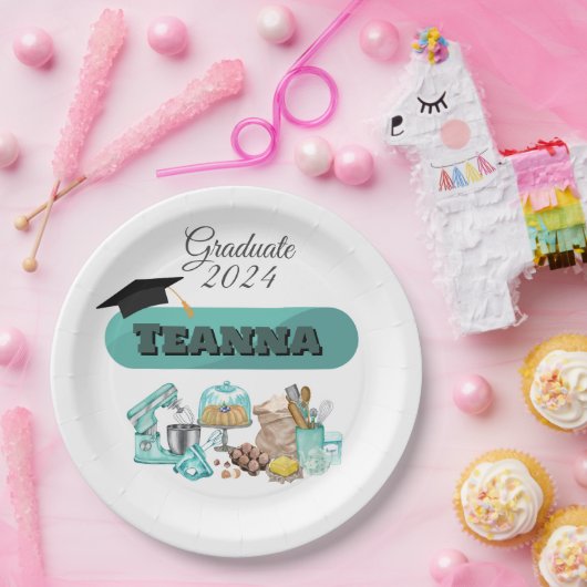 Bakken Afstuderen Verjaardagsfeestje Papier Bord (Feest)