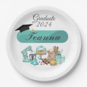 Bakken Afstuderen Verjaardagsfeestje Papier Bord (Voorkant)