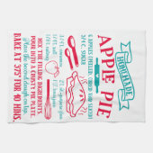 bakken appeltaart recept keukenhanddoek (Horizontaal)