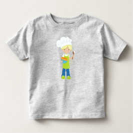Bakken, Bakker, Bakkerij, Schort, Schattige Jongen Kinder Shirts