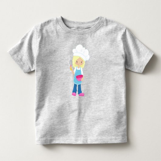 Bakken, Bakker, Banketbakker, Schattig Meisje, Blo Kinder Shirts (Voorkant)