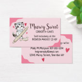 bakken bakkerij kat kitten rollende pin koekjesdee visitekaartje (Bureau)