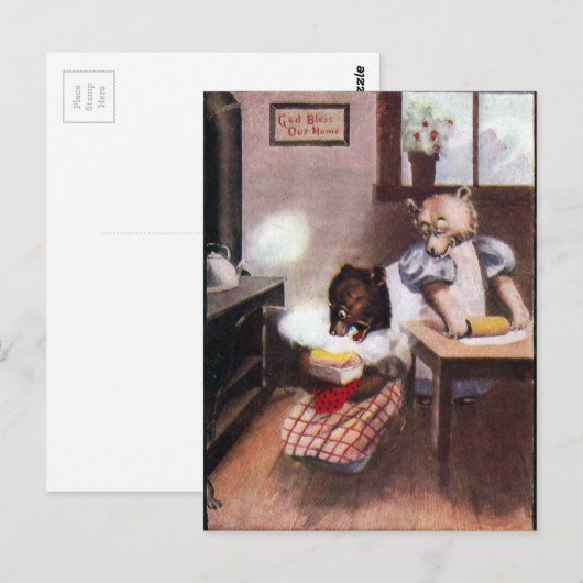  bakken Beren Briefkaart (Voorkant / Achterkant)