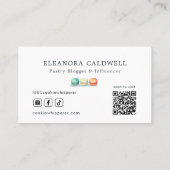 Bakken Blogger Influencer Macarons Visitekaartje (Achterkant)
