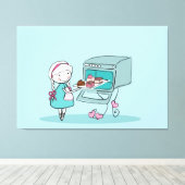 bakken canvas afdruk (Insitu (Houten vloer))